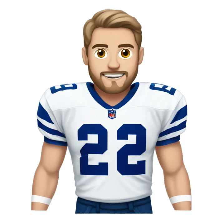 Josh Blankenship wearing cowboys jersey sticker