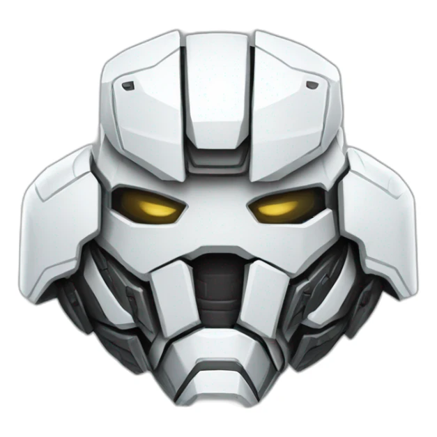 futuristic white Phantom squad Infiltration armored breastplate arms sticker