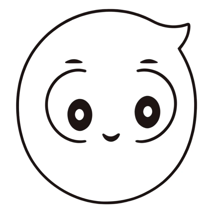 cute cartoon eyes with different expressions sticker