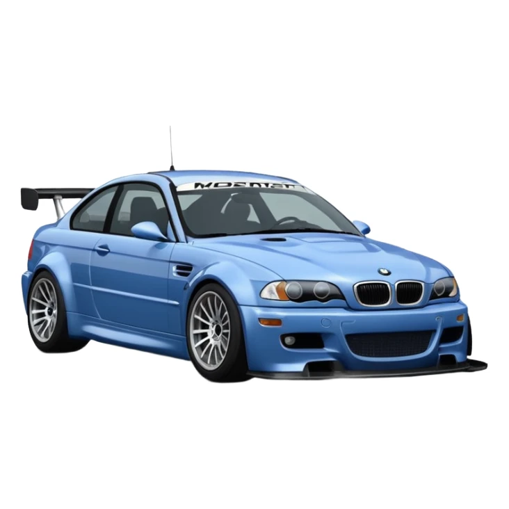 BMW M3 GT R E46 NEED FOR SPEED MOST WANTED'TAKI MAVI GÜMÜŞ  sticker