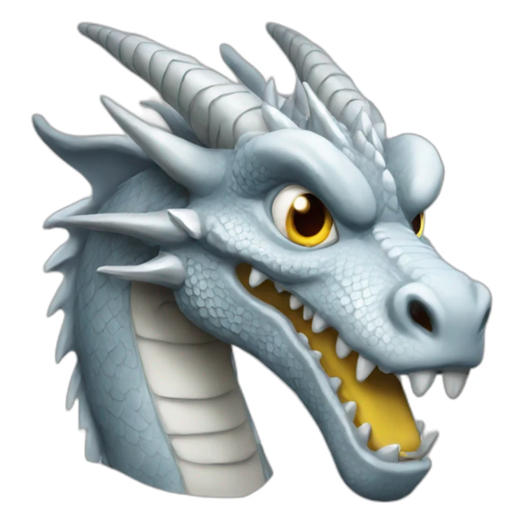 silver dragon sticker