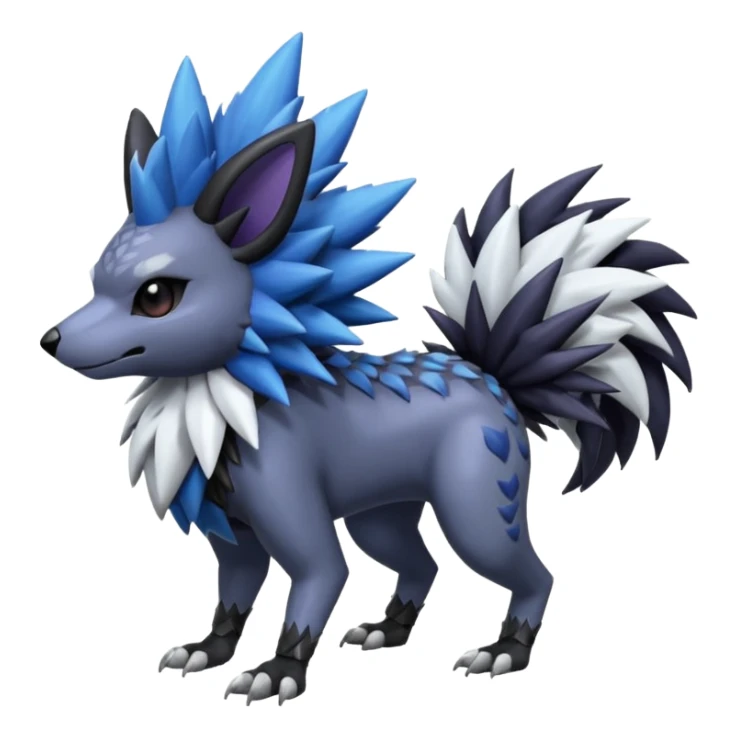 Shiny Zigzagoon-Absol-Noibat-Trico-Hybrid (Full body) sticker