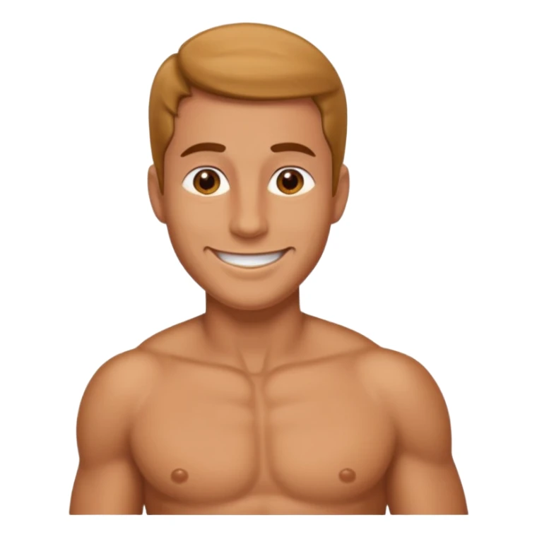 Smiling face with a large hard erection sticker