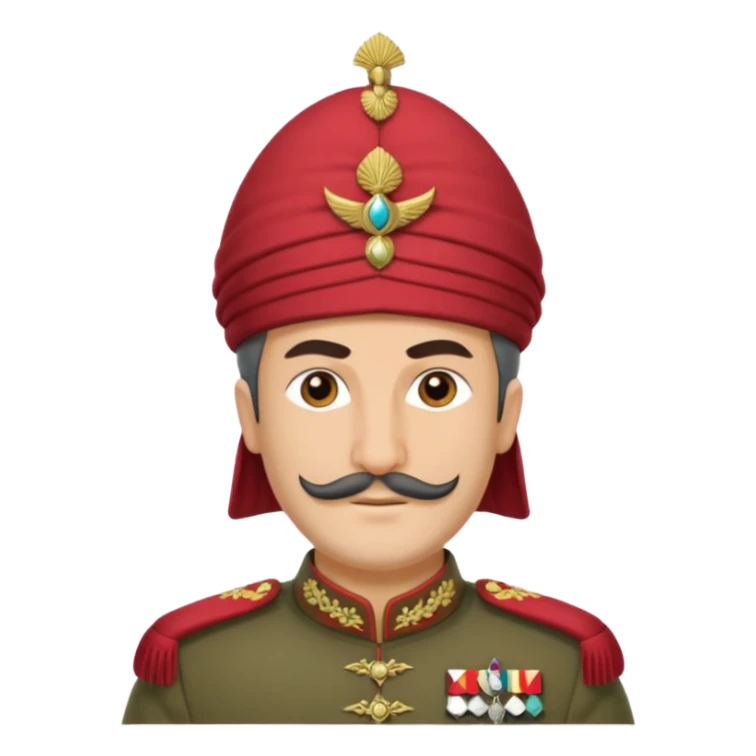 Génère moi un ancien soldat de l'empire ottoman  sticker