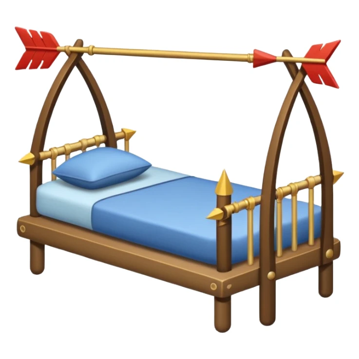 a cot made of arrows, it shold be complete made of arrows sticker