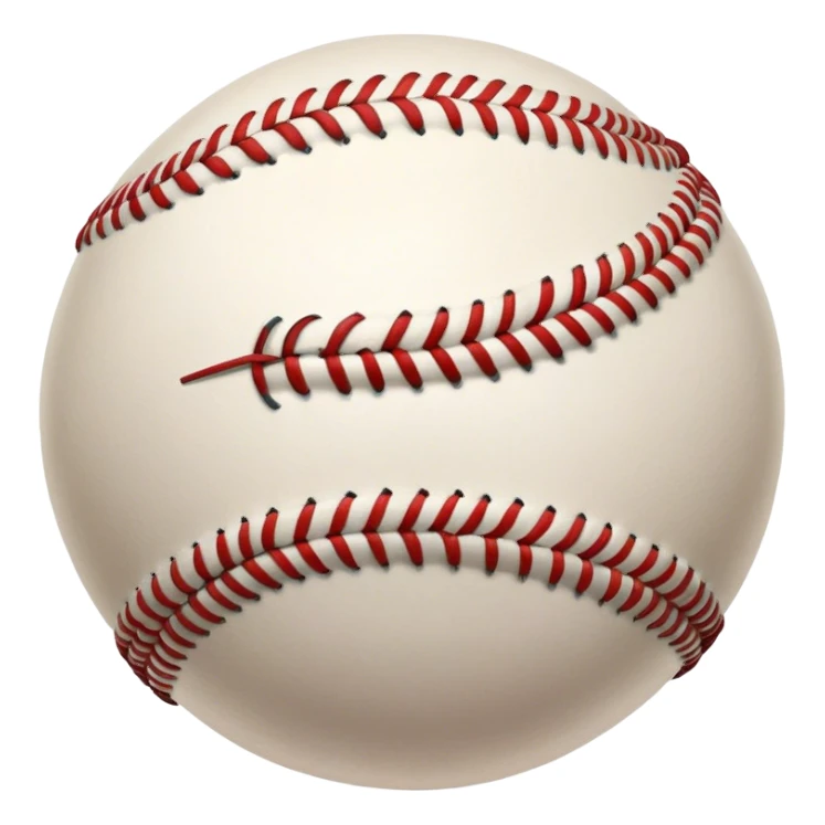 Cinematic Realistic image of a classic baseball, rendered with detailed stitching and textured leather, set against a nostalgic ballpark backdrop with soft, golden lighting that evokes Americana sticker