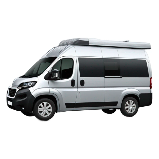  Peugeot Boxer L3H2 Campervan with two windows on the right side silver  sticker