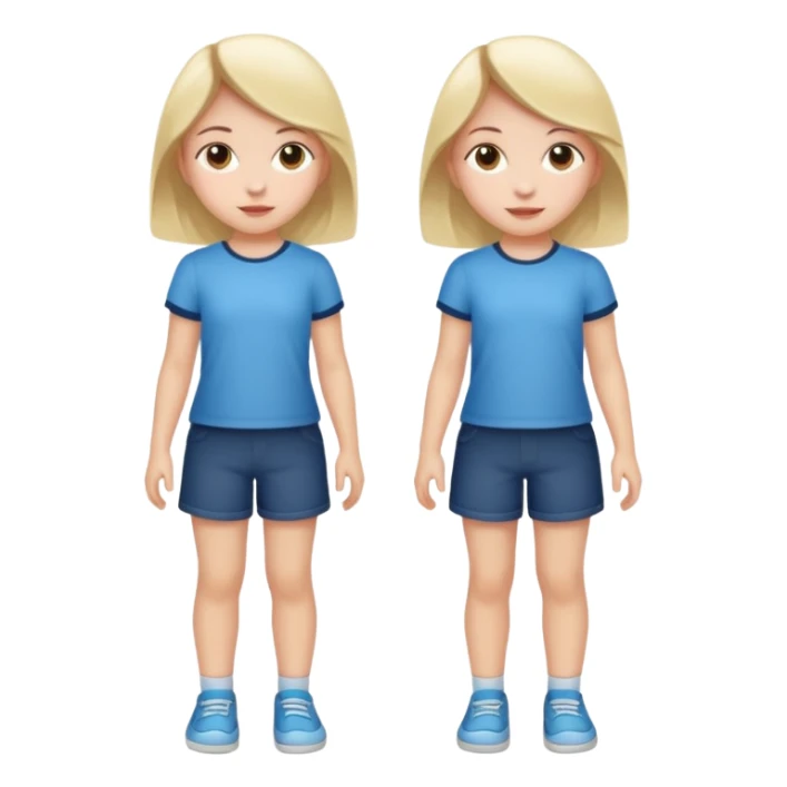 girl kid full body sticker