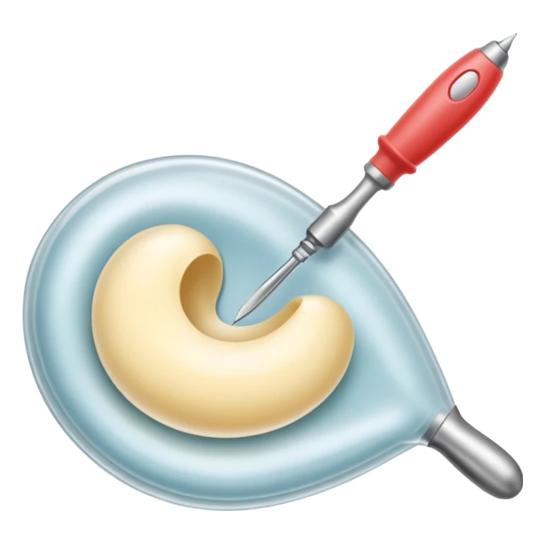 scalpel and silicone breast implant together sticker