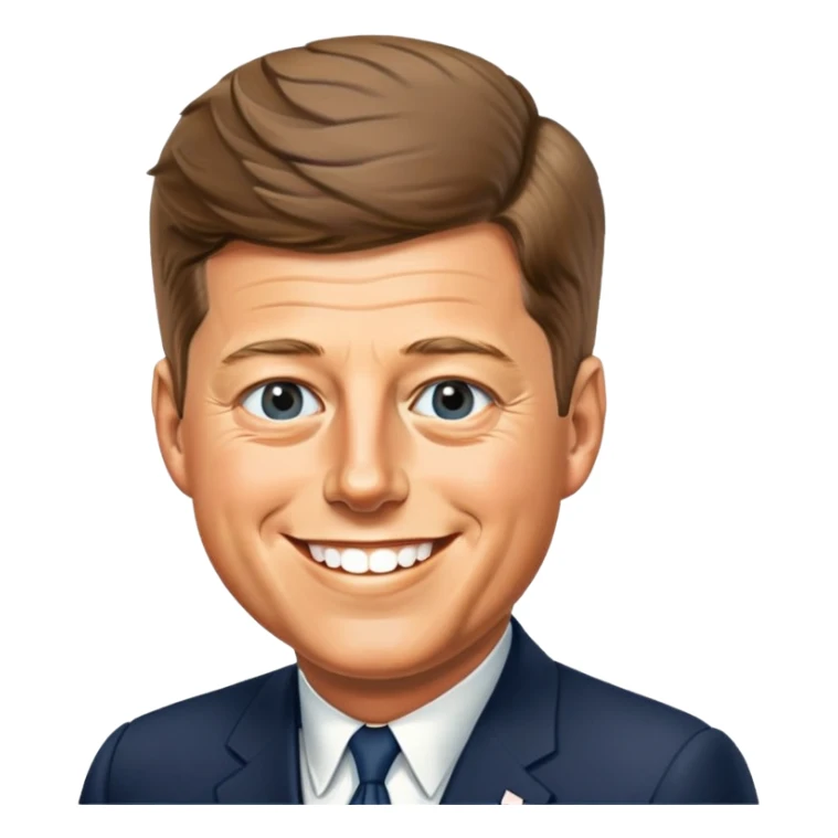 Portrait of John F. Kennedy sticker
