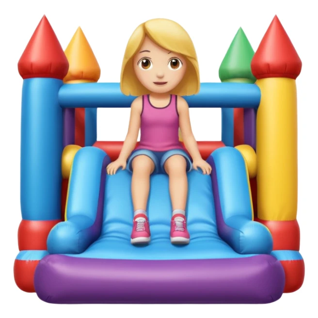 girl-sitting-in-bouncy-house sticker