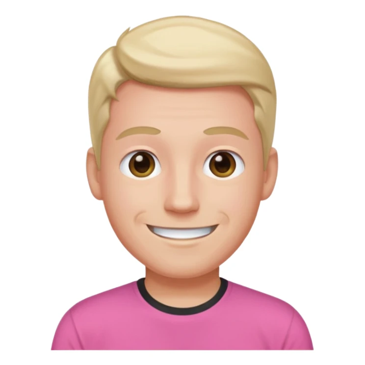 Barbie doll Ken Head pink t-shirt sticker