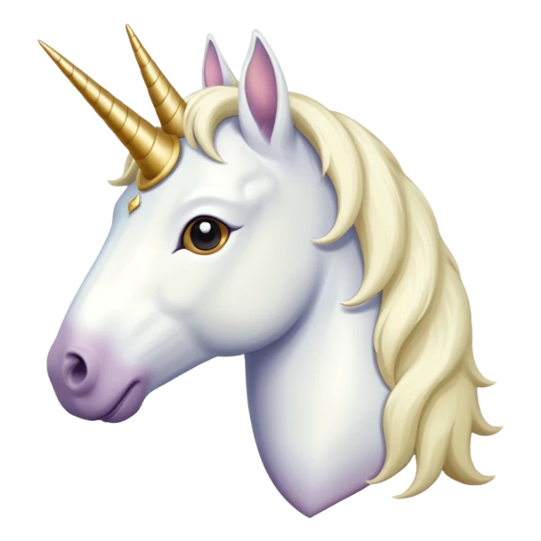a unicorn with a khaki mane sticker