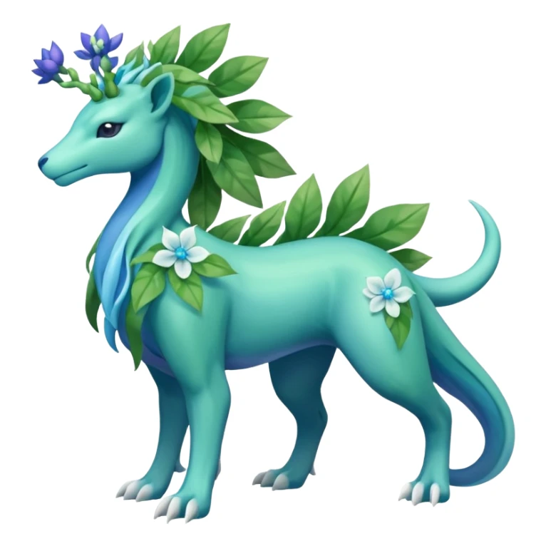 Suicune-Meganium-Amaura-fusion (full body) sticker