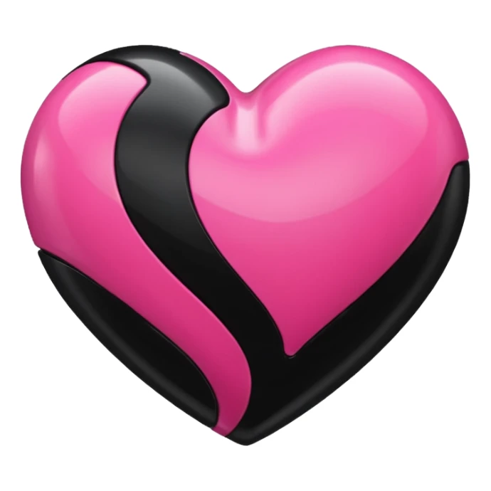 3𝕕 ℙ𝕚𝕟𝕜 𝕒𝕟𝕕 𝕓𝕝𝕒𝕔𝕜  𝕙𝕖𝕒𝕣𝕥 sticker