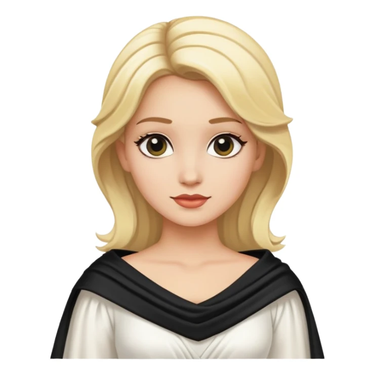 Bailaora con traje blanco con un mantón negro , y rubia sticker