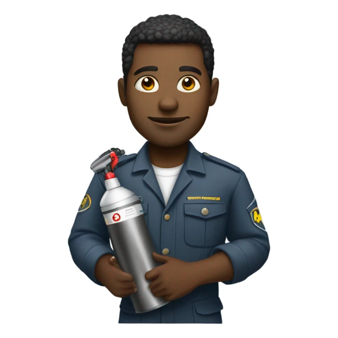 black man pest control home service  sticker