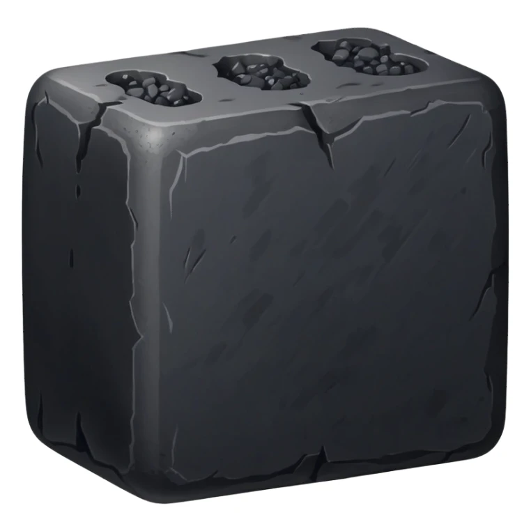 Coal briquette, a compressed block of coal dust used as fuel sticker