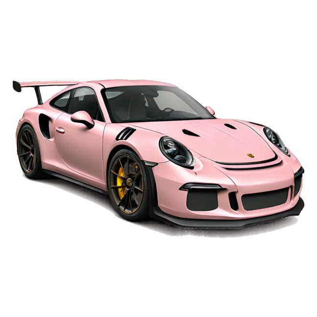 Porsche gt3 rs in nude pink sticker