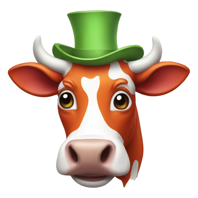 Clown cow sticker