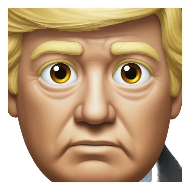 TRUMP photorealistic serious sticker