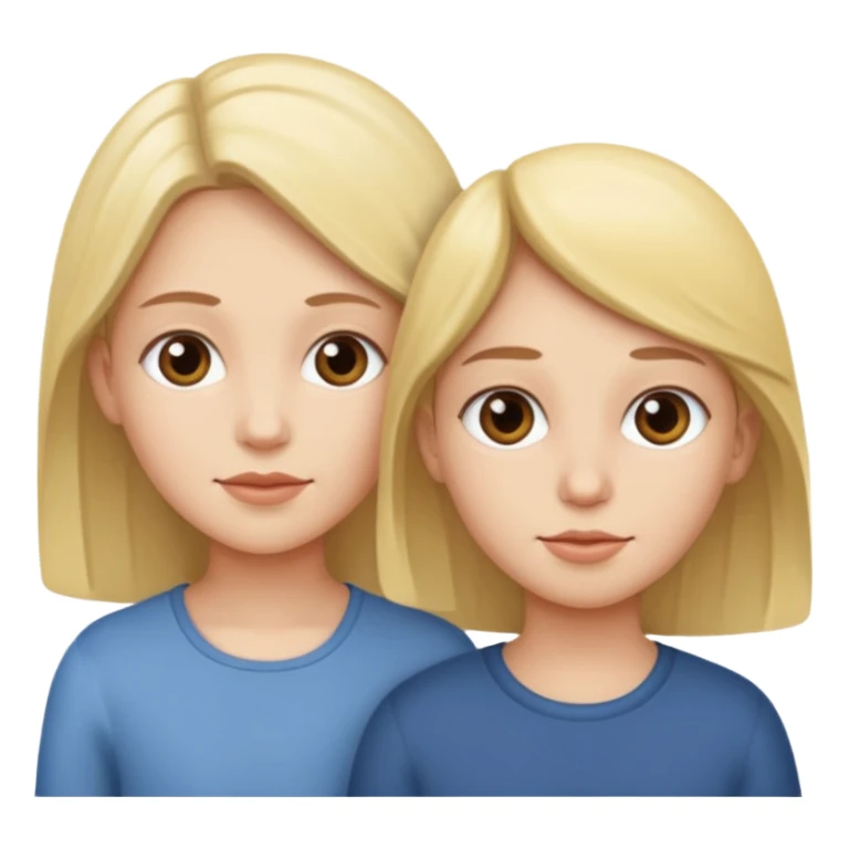 Two sisters and one boy emoji  sticker