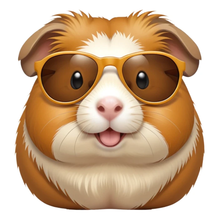 Porcellino d’india con occhiali da sole sticker