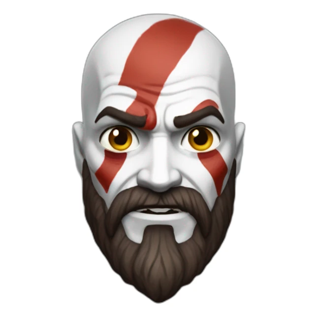 kratos from god of war sticker