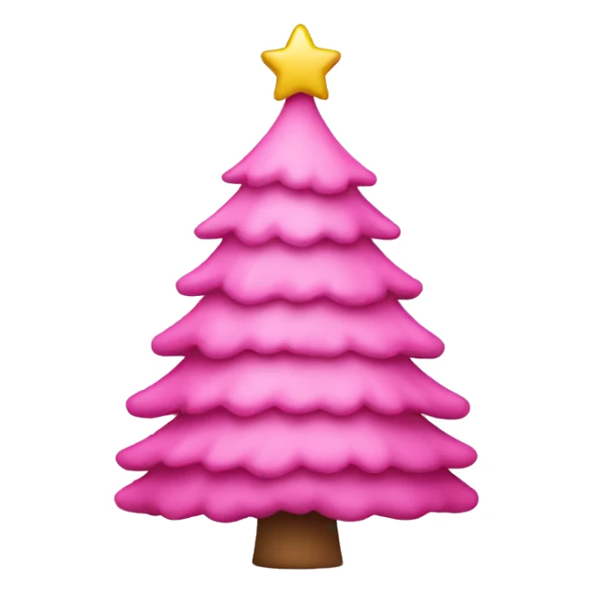 Pink Christmas tree  sticker