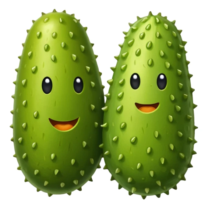 One pickle and a pair of pickleballs  sticker