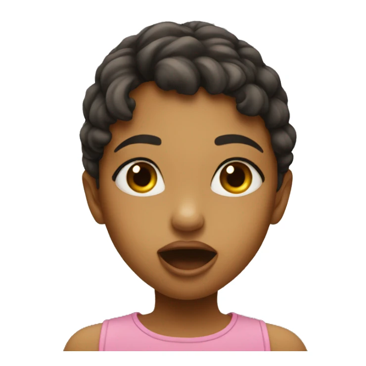 Girl send a fly kiss  sticker