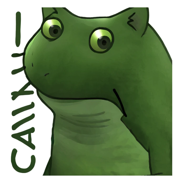 Cat that says I miss you sticker