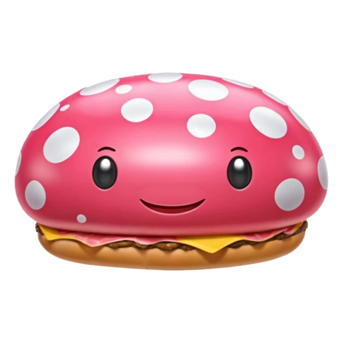   jeff koons style SPAM meat mushroom inflatable art sticker