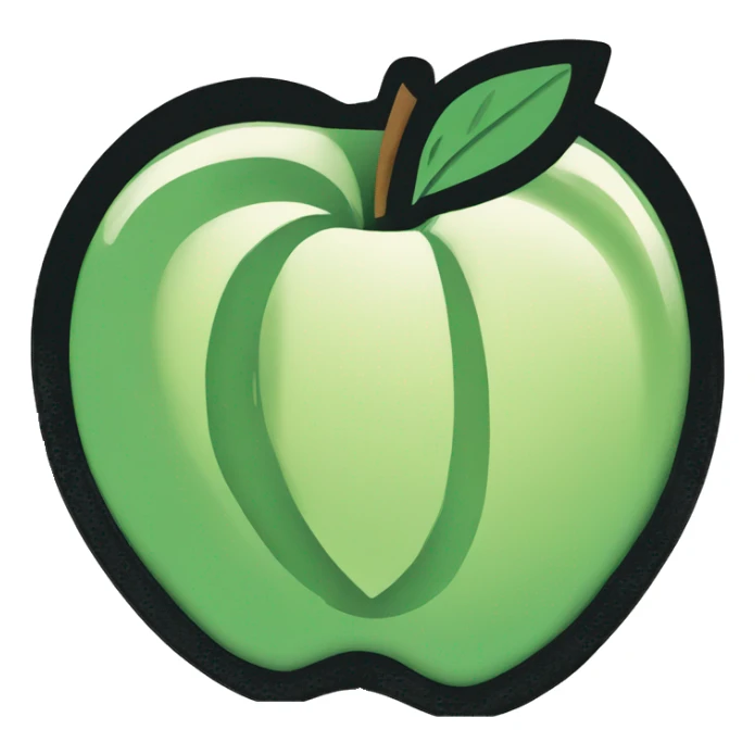 CREATE LINOCUT APPLE sticker