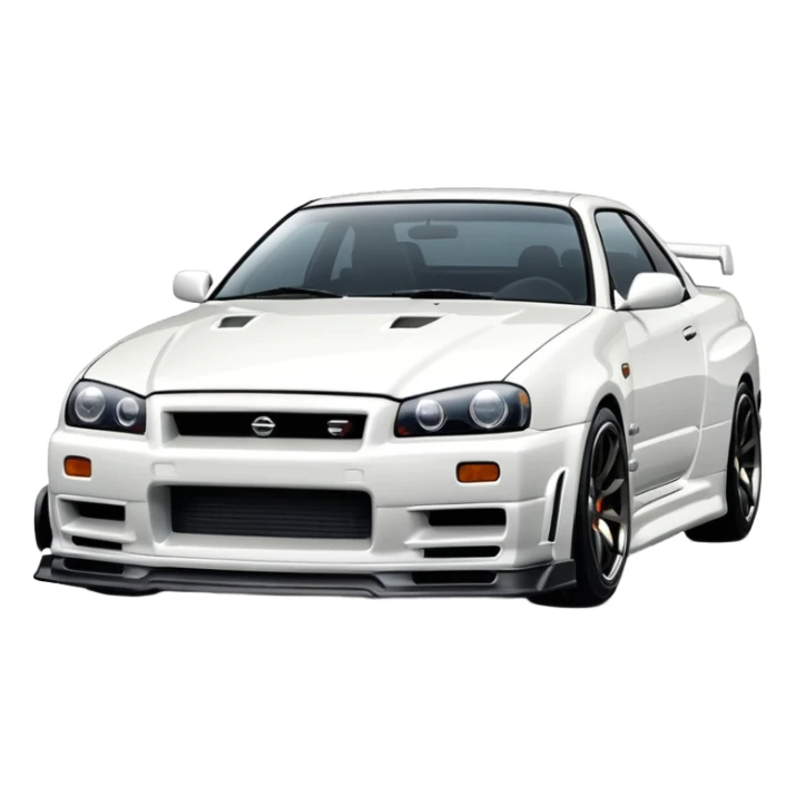 NISSAN SKILINE R34 White sticker
