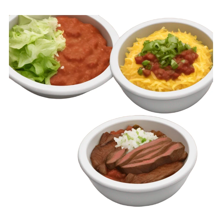 Chipotle bowl steak white rice cheese lettuce mild salsa  sticker