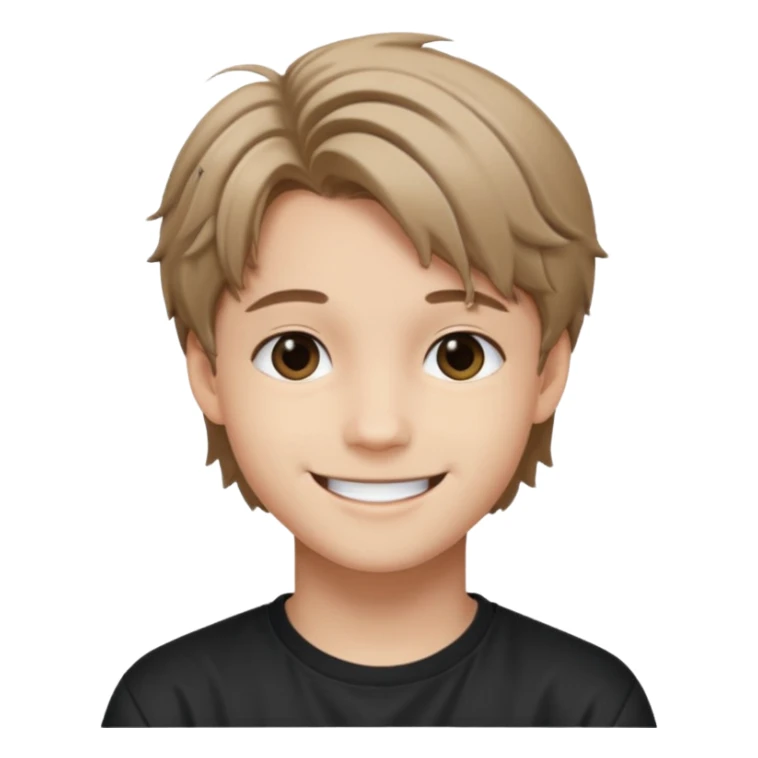 felix of stray kids light brunnete sticker