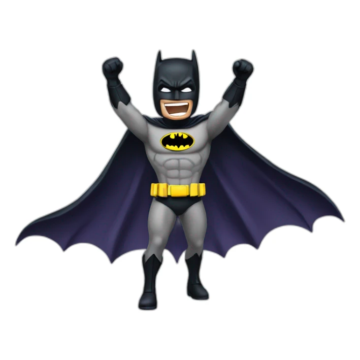 batman excited  sticker