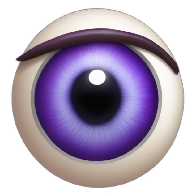 majestic godly violet iris eyeball serious intense symmetrical knowledgable sticker