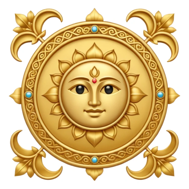 Jain religious symbol sticker