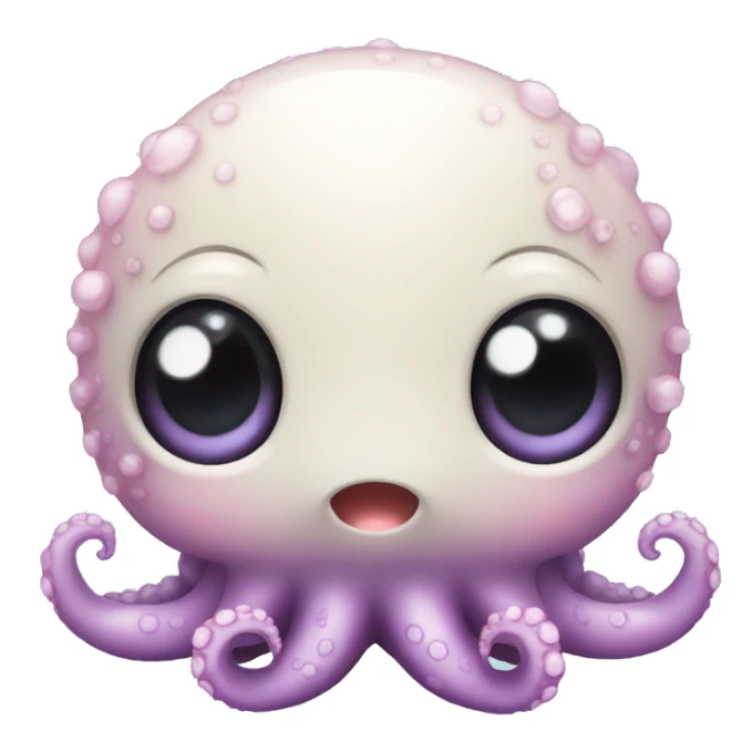 Cute little baby sea octopus sticker