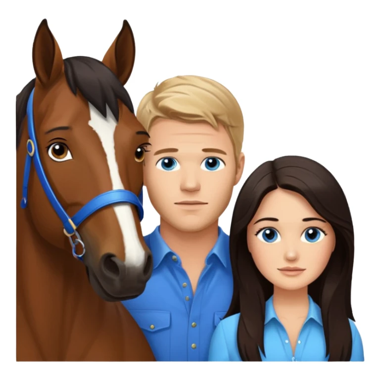 Remove rabbit ears from blue eyed trevor donovan with danica mckellan and horse sticker