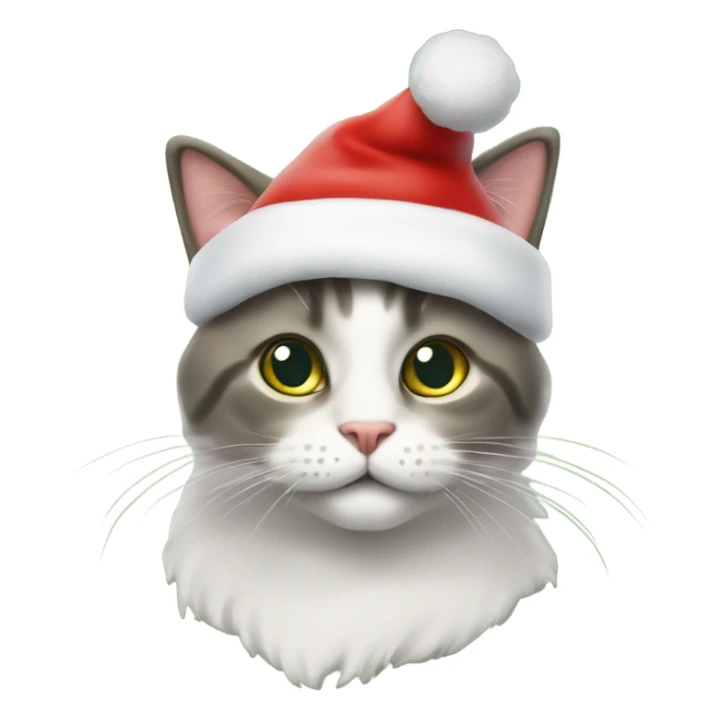 Gatto sopra l'albero di natale sticker