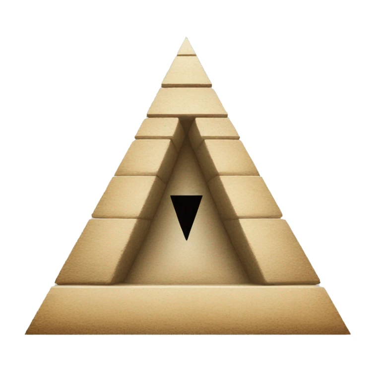pyramid would be inverted, with the apex representing the 1% and the base, the 99% sticker