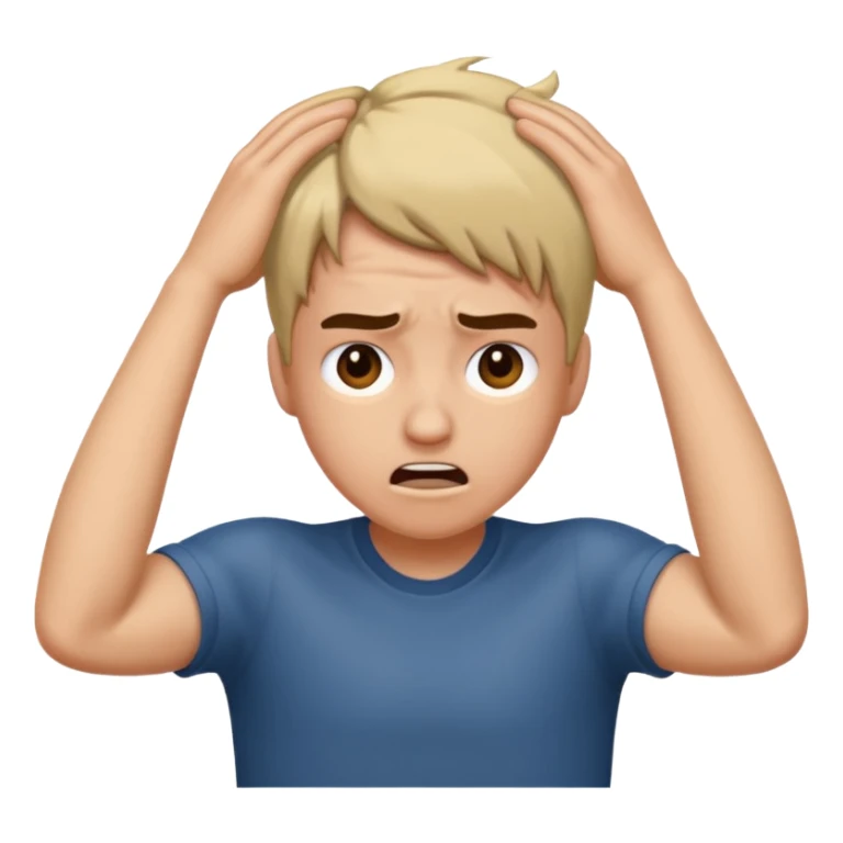 Péter un plomb/ s'arracher les cheveux  sticker