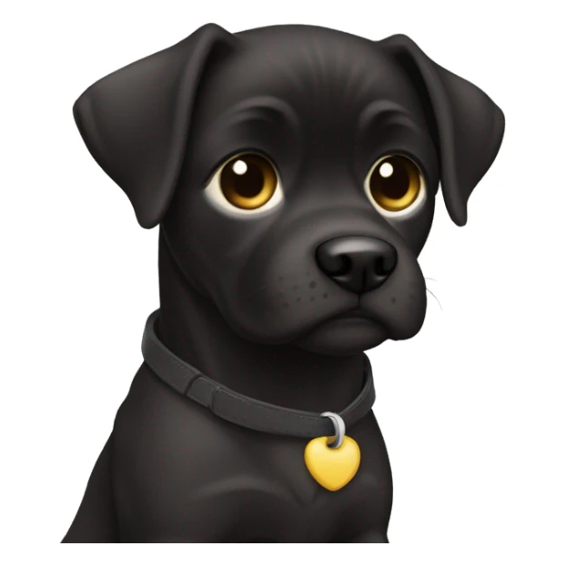 black petit brabancon with a white spot on his chest sticker