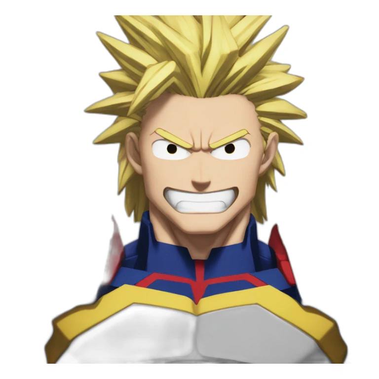 All might my hero academia motivated sticker