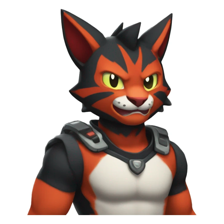 Litten Torracat Incineroar sticker