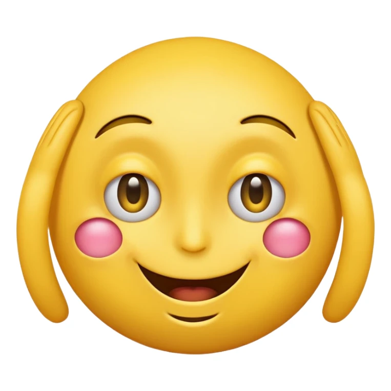 One yellow emoji smiling with one eye open and one eye closing from the bottom sticker