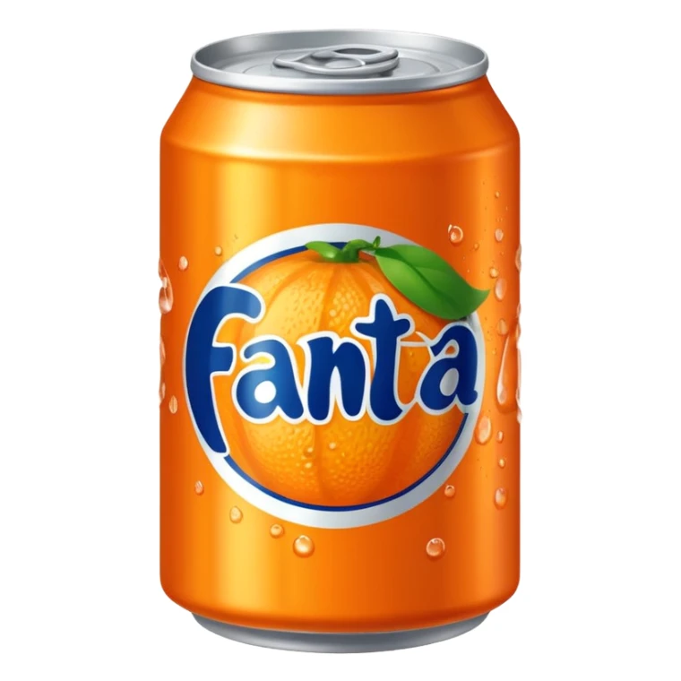 a bright orange Fanti can sticker